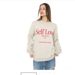 Ellandemm self love crewneck size m/l